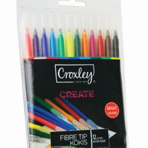 CROXLEY Fibre Tip Markers 12's