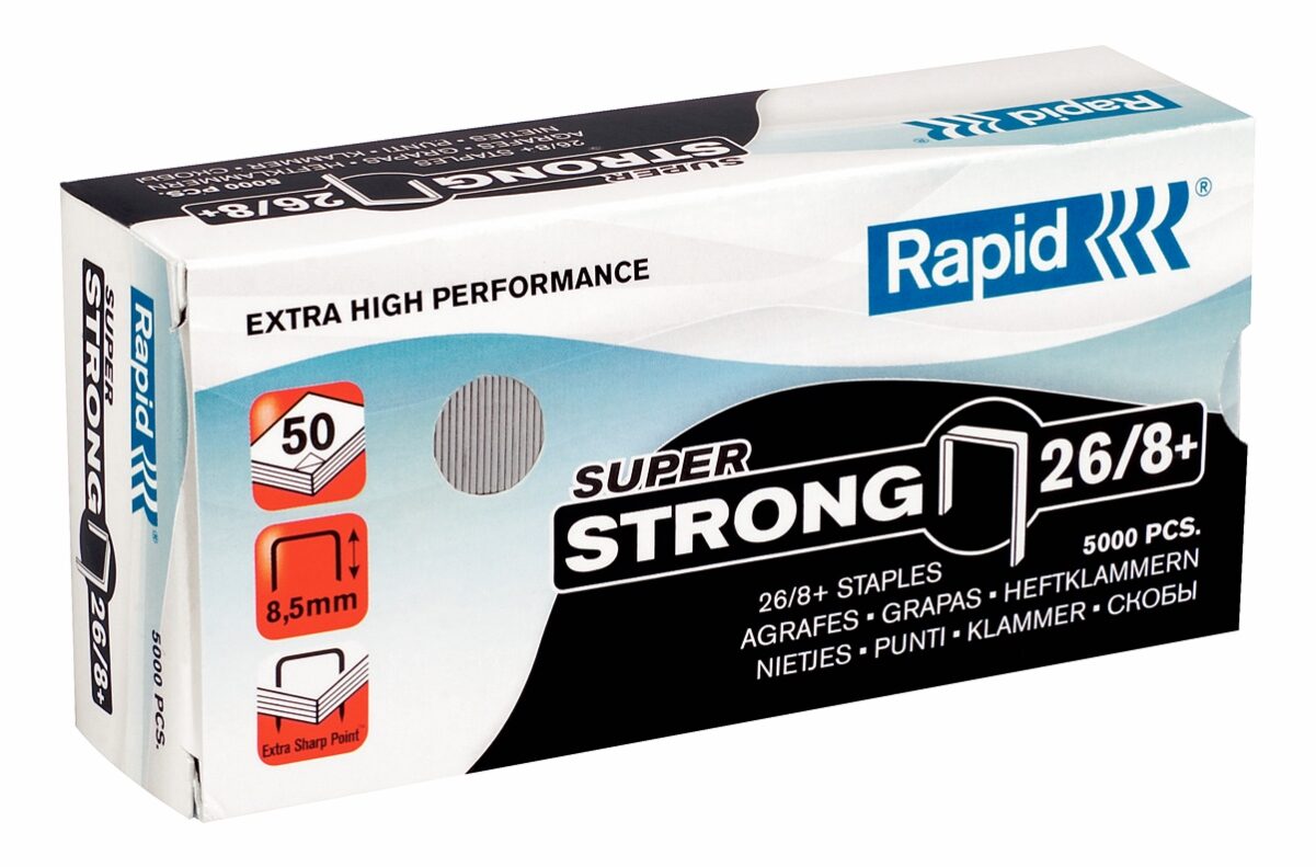 RAPID Staples 26-8 (Box of 5000) 50 Sheets