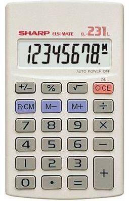 thumbnail image 2 of 1PC Sharp EL240SB Handheld Business Calculator, 8-Digit LCD 2 of 9