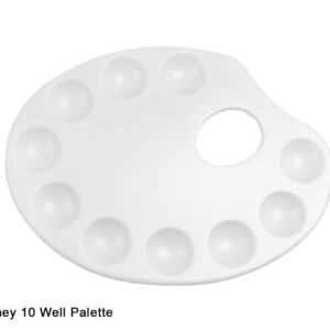 10 Well Kidney Plastic Palette