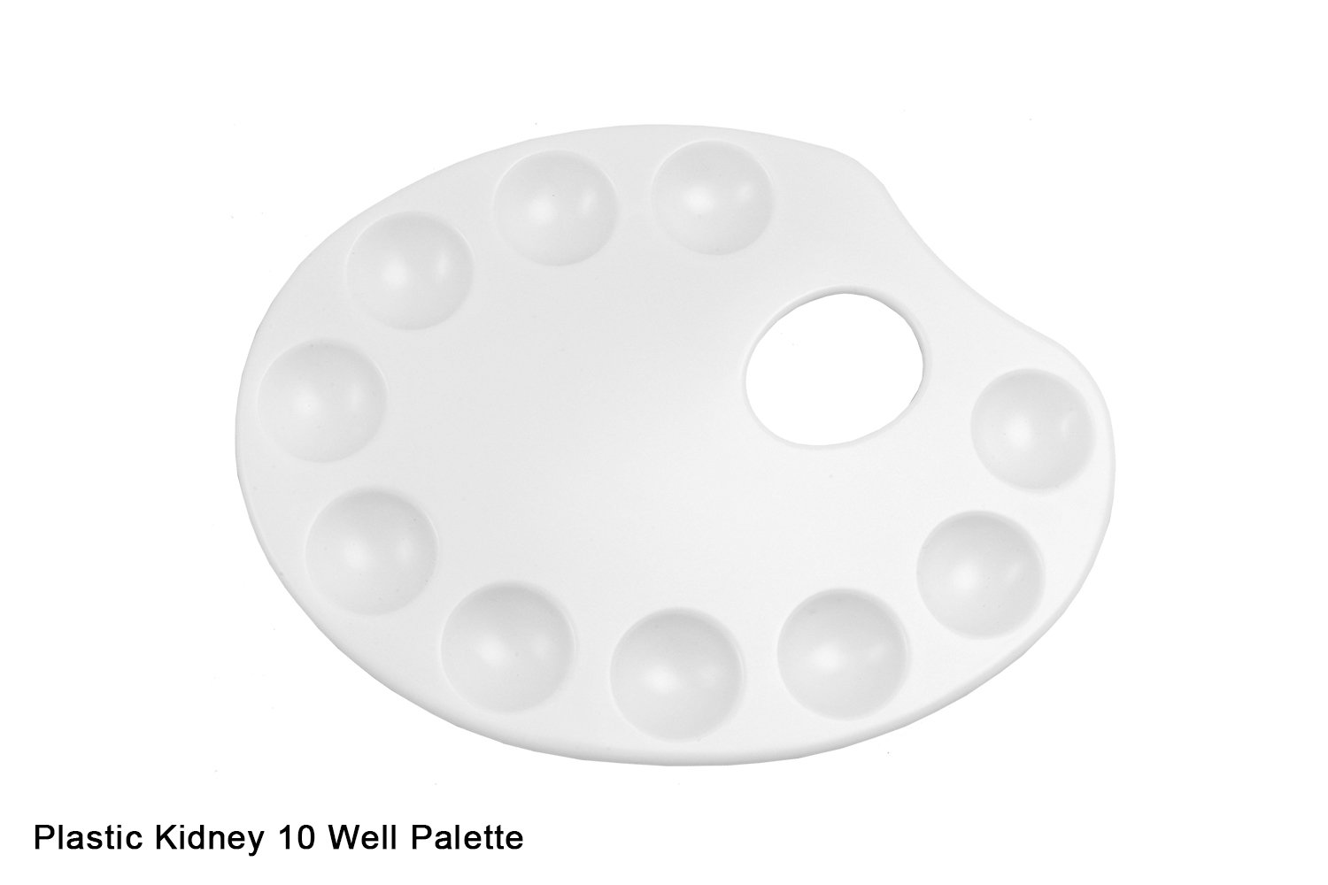 10 Well Kidney Plastic Palette