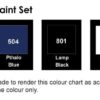 Dala Acrylic Paint Colour Codes - 5x 75mm (Blue, Red Yellow, White, Black)