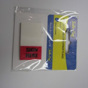 SELLO - "Sign Here" Flags Polypropylene