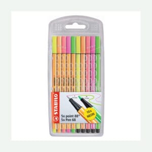 STABILO Point 88 Fineliners & Pen 68 Fibre-tip Neon