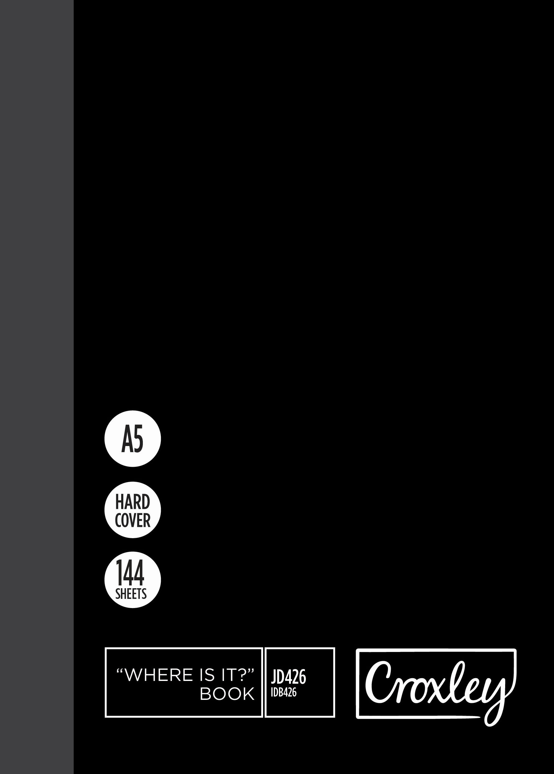 CROXLEY JD426 A5 144 Page Index