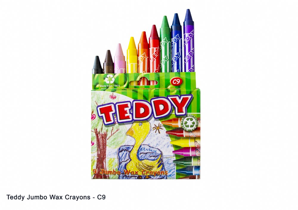 Teddy Jumbo Size Wax Crayons C9 #2