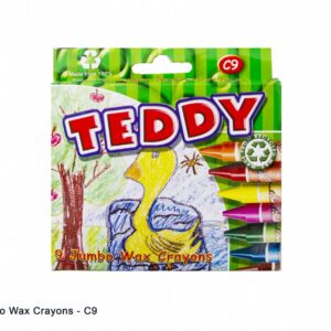 Teddy Jumbo Size Wax Crayons (C9)
