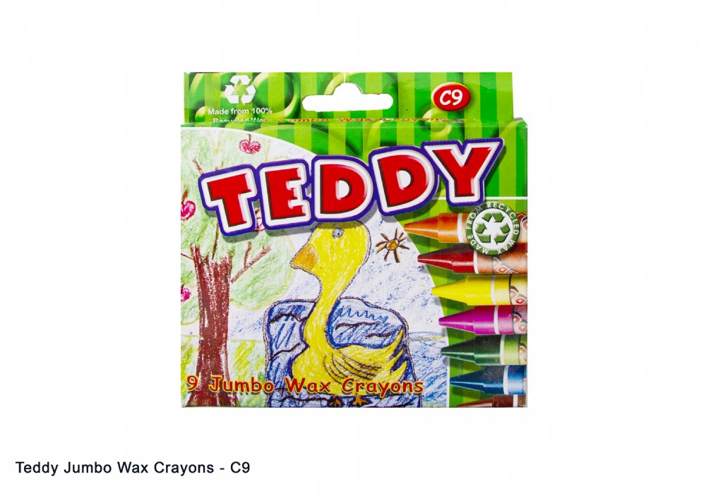 Teddy Jumbo Size Wax Crayons C9