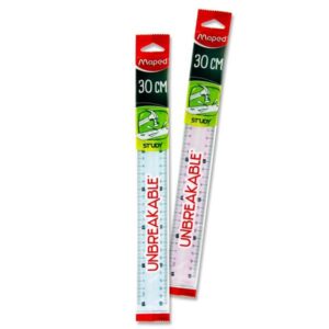 MAPED Ruler 30cm Study Unbreakable