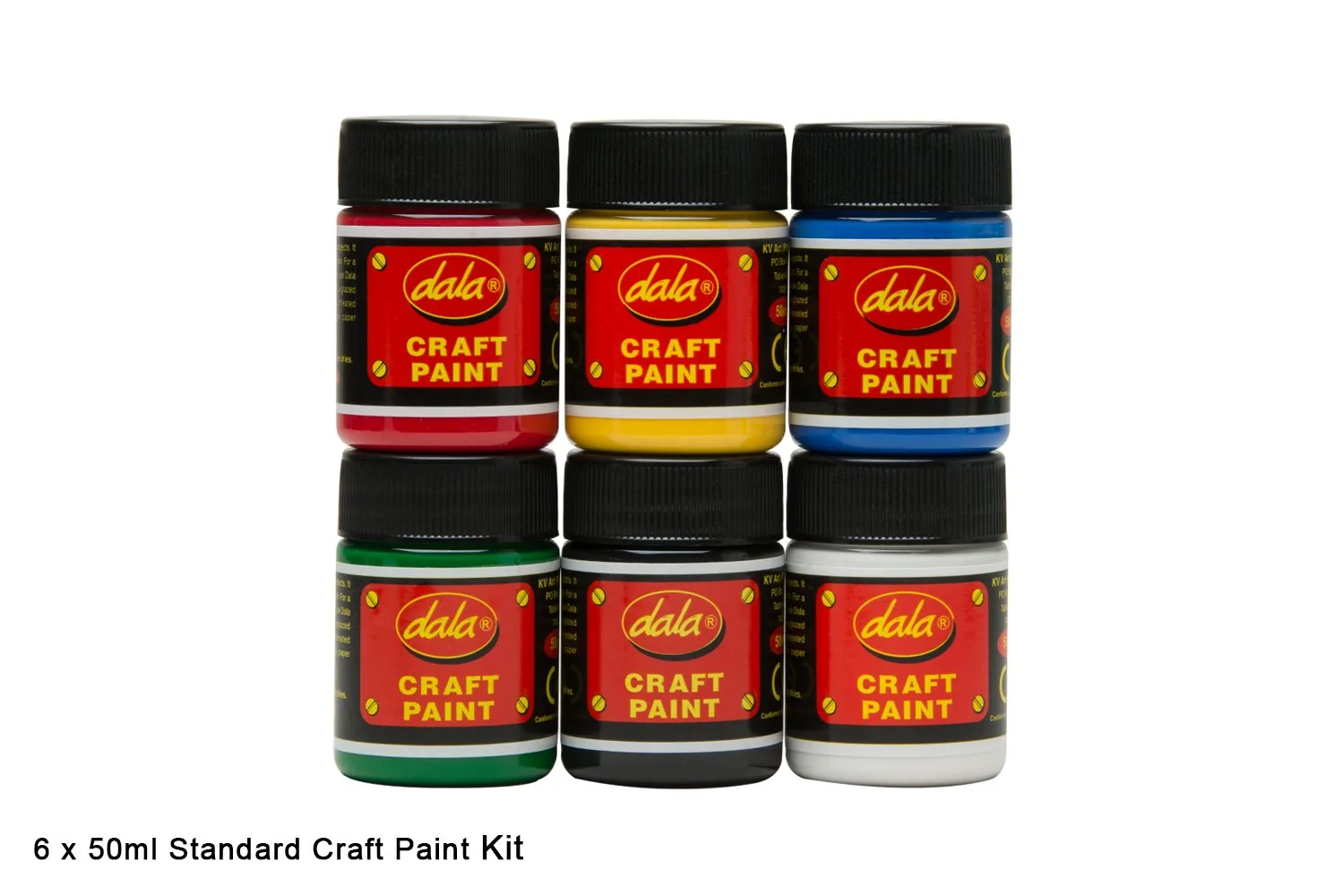 DALA Craft Paint Standard 6 x 50ml Kit