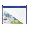 MEECO PVC Clear Zip Book Bags - Blue