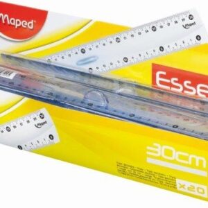 MAPED Ruler 30cm Essential Finger Grip