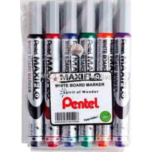 PENTEL Maxiflo White Board Marker (Wallets / Sets)