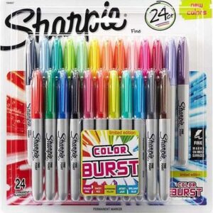 Sharpie Fine Permanent Markers - Assorted 24's