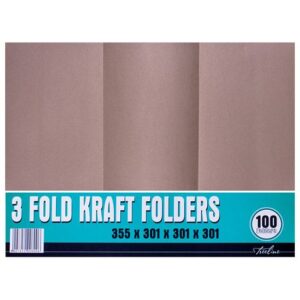 Folders 3 Fold (Kraft Only)