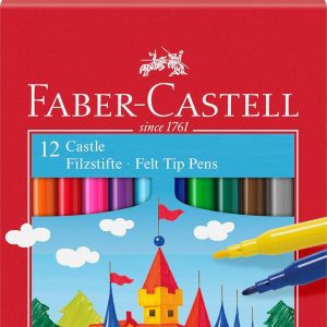 FABER CASTELL Fibre/ Felt Tip Pen Sets in Cardboard Wallet