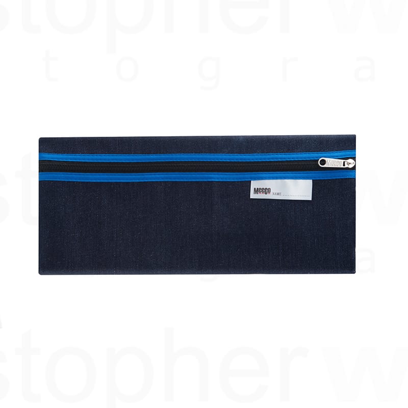 Denim Pencil Bag (Side Zipper) - Image 2