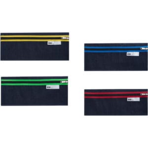 Denim Pencil Bag (Side Zipper)
