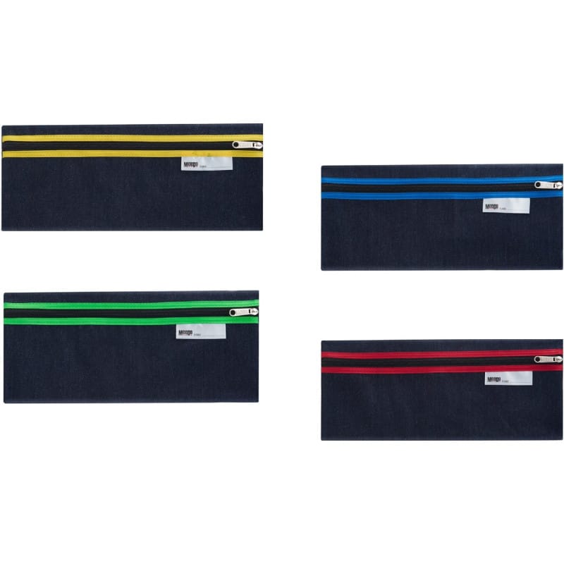 Denim Pencil Bag (Side Zipper)