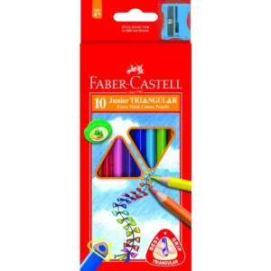 Faber Junior Tri Colour Pencils 10’s