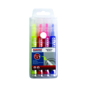 PARROT Highlighter Markers Slimline (Pouch 4's)